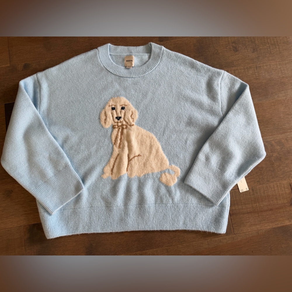 NWT Maeve Crew-Neck Dog Icon Pullover Sweater - Small - Picture 4 of 8